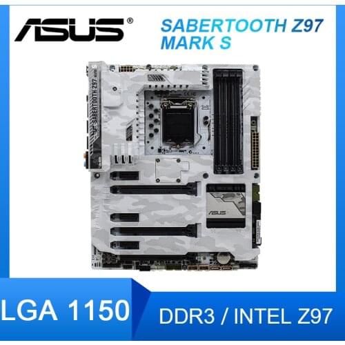 For Asus SABERTOOTH Z97 MARK S Desktop Motherboards Z97 LGA 1150 For Core i7 i5 i3 SATA3 USB3.0 Original Used Mainboard