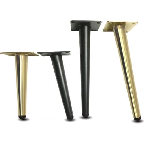 4Pcs/Set Furniture Table Legs Metal Tapered Sofa Cupboard Cabinet Furniture Leg Feet 12/15/20/25/30CM Stool Chair Leg Feet