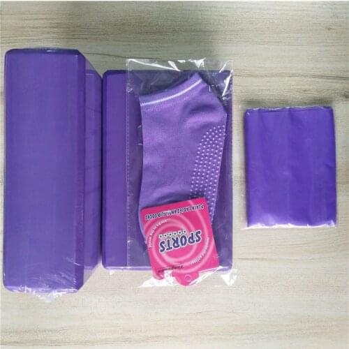 Pilates EVA Yoga Block Brick Sport Exercise Gym Foam Workout Stretching Aid Body Shaping Health Training Belt Yoga Bolster