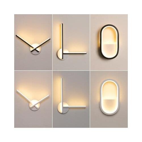 Led wall lamp modern simple creative living room corridor background wall lamp study Nordic bedroom bedside lamp
