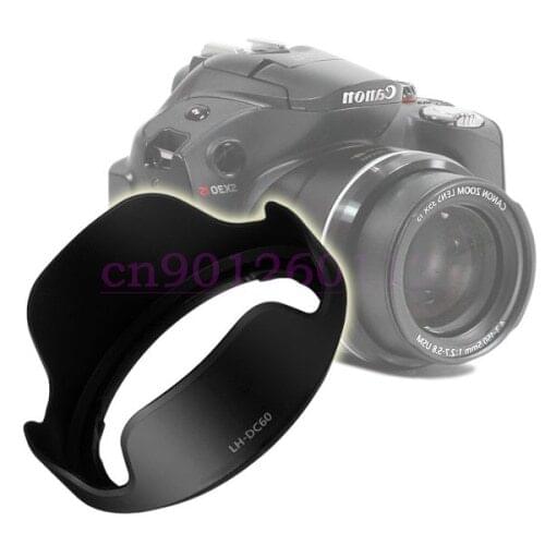 10pcs DC60 DC-60 Lens Hood As LH-DC60 for Can0n SX1 SX10 IS SX20 SX30 SX40 SX50 HS PA571