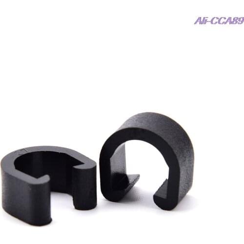 20pcs Pipe Line Deduction Transmission Pipe C type Buckle Snap Clamp Plastic Bike Disc Brake Cable Sets