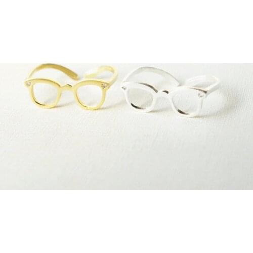 30PCS/lot Fashion glasses frame ring Lovely ring opening style not adjustable ring for women