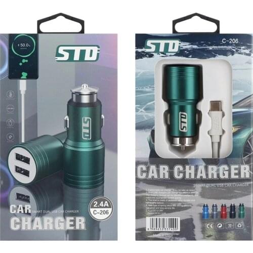 STD 38W Output type-c PD 20w USB car charger QC 3.0 fast charging USB adaptor compatible with all models