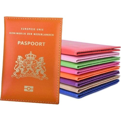 Leather Netherland Passport Cover Holder Bag for Dutch Holland Identification Case Travel Wallet Men Women Luxury Brand