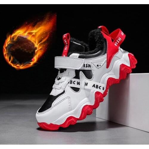 Children Sneakers Winter Plus Cotton Warm Kid Shoes Boy Girl Waterproof Non-slip Sport Shoes Casual Comfort Outdoor Running Shoe