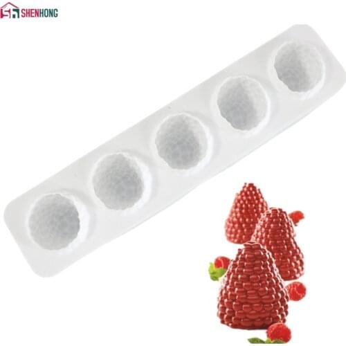 SHENHONG Strawberry Cake Mould Silikonform Fruit Moule Flower Sansai Silicone Mold For Baking Frozen Fondant Dresser Mousse