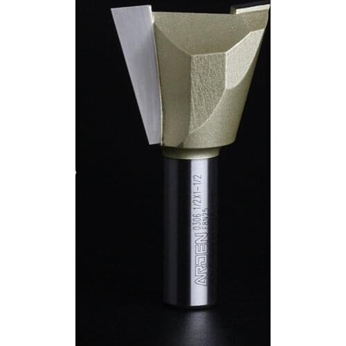 1-1/4" 31.75MM Dovetail cutter 1/2" shank Arden Router Bit Trimming knife Woodworking Tool for Gong milling machine
