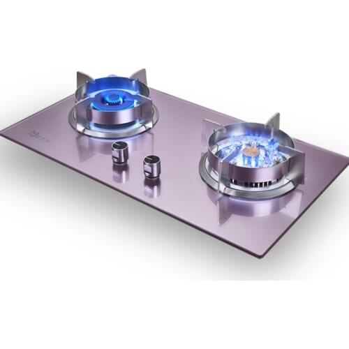 Gas Stove Double Stove Household Natural Gas Liquefied Gas Stove Embedded Energy Saving Fire Beautiful and Durable