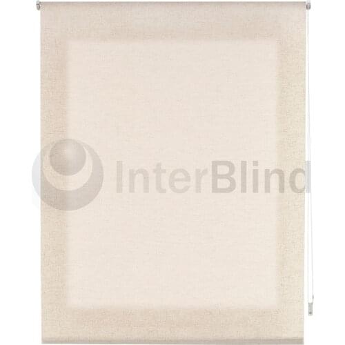 Interblind-translucent linen roll up Estor for window, living room, bedroom, kitchen, living room