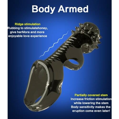 Penis Sleeve Lasting Stand Upright Enlargement Ejaculation Delay Clitoris Stimulation Quickie Orgasms Bend Recover Male Sex Toys