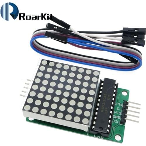 MAX7219 Dot Led Matrix Module MCU LED Display Control Module For Arduino 5V Interface Module 8 x 8 Output Input Common Cathode