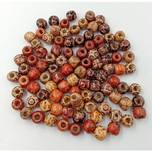 Natural Wooden Round Loose Beads for DIY Jewelry Making Necklace Bracelet Craft Round Loose Beads for DIY Jewelry Making Necklac