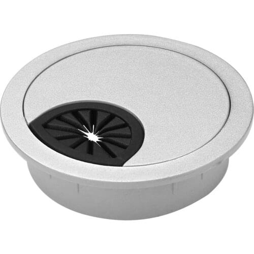 60mm Plastic Table Grommet Cable Hole Computer Round Cable Wire Outlet Port Office Table Desk Line Holder Wiring Ducts Tools