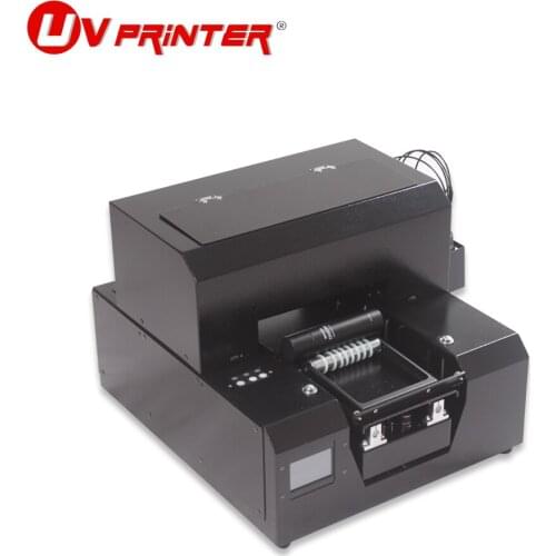 Flat cylindrical UV printer for plastic silicone leather glass wood ceramic small printing machine A4 size portable