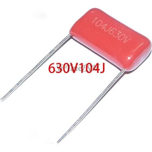 10PCS 630V104J Pitch 15mm 0.1UF 100nf 630V 104J 104J630V CBB Polypropylene Film Capacitor