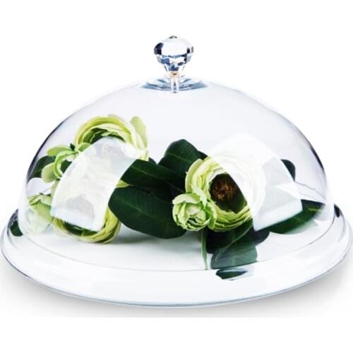 Highly Transparent Acrylic Food Cover Fresh Food Cover Snack Display Cover Food Domes Cake Cover