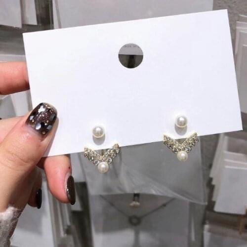 Creative Triangle Square Stud Earrings For Women Trendy Simple Minimalist silver Color Geometric Earing Jewelry Accessories