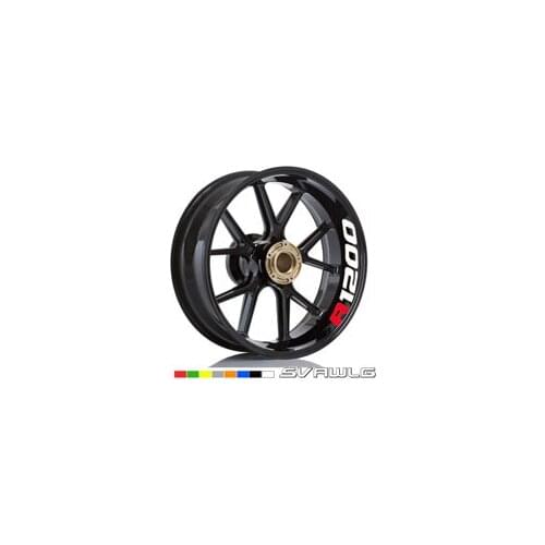 Motorcycle Reflective Wheel hub Stickers Auto Decors Wheel Stickers For BMW R1200 R1200R R1200RT R1200GS R1200GT R1200S