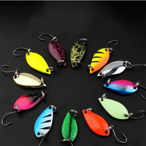 Single Hook Scoop-Shnner Sequins Hard Lures Rotating Spinner Fishing Lure Fishing Tackle For Bass Perch Artificial Hook