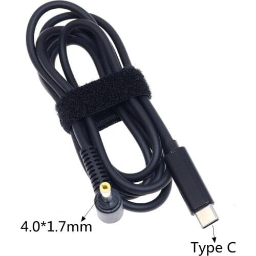 USB C Laptop Charging Cable Cord Dc Power Adapter Connector for Lenovo USB Type C to DC 4.0 x 1.7mm Male Plug Jack Converter 20V