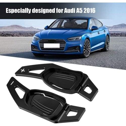 Steering Wheel Paddle Car Steering Wheel Shift Paddle Shifter for Audi A5 S 3 S5 S6 SQ5 RS3 RS6 RS7 (Black)