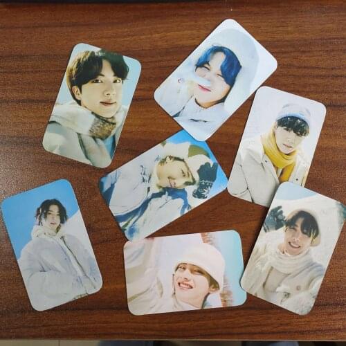 South Korean Groups K-POP Bangtan Boys Cards 2021 Winter Package New Album Lomo Card Photocard Card JUNGKOOK JIMIN Double Sided