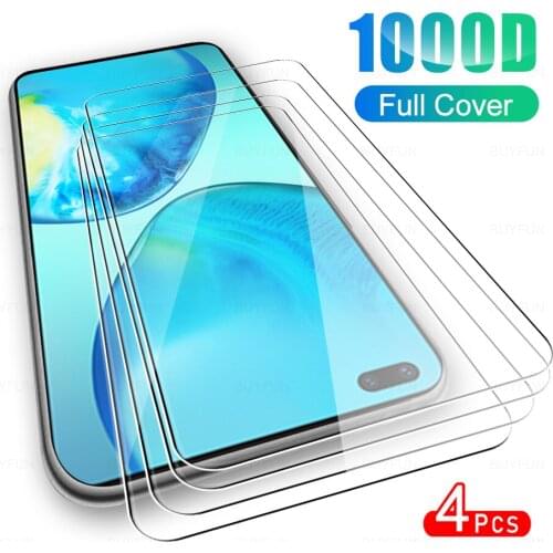 4Pcs Full Cover Protective Glass For Infinix Note 8 Tempered Glass For InfinixNote8 Note8 7 6.95" Phone Screen Protector Film