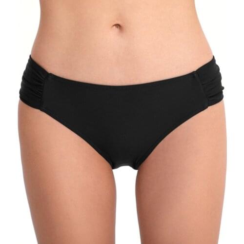 Womens Swim Bottom Hipster Bikini Bottom High Waist Tankini Short Swimwear Ruched Swimsuit Briefs Solid Swimming Briefs S~XL