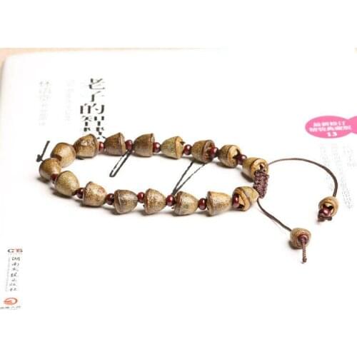 Gold-bell Bodhi Seeds Tibetan Buddhism Rope Weaving Amulet Bracelet