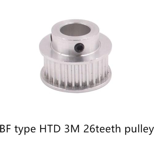BF type 26 teeth 3M Timing Pulley Bore 12mm for HTD belt used in linear pulley 26Teeth 26T