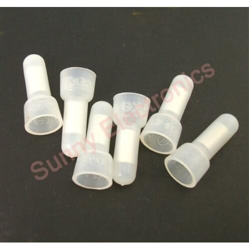 100) Closed End Cap 16-14AWG 22-16AWG 12-10AWG Gauge Crimp Wire Connector Car Audio Alarm Terminals