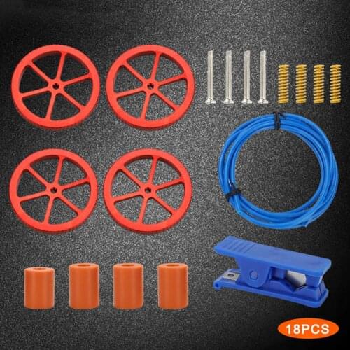 3D Printer Accessories Red Leveling Nut Three High One Low Leveling Column PTFE Pipe Cutter 3D Printer Replacement Parts