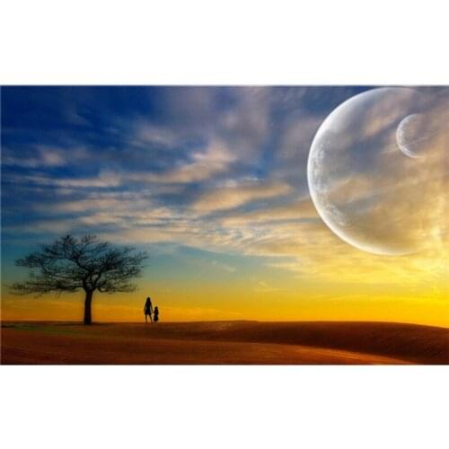 Full drill diamond painting cross stitch diamond embroidery Human and Nature & eternal picture of rhinestones home decor A7326R