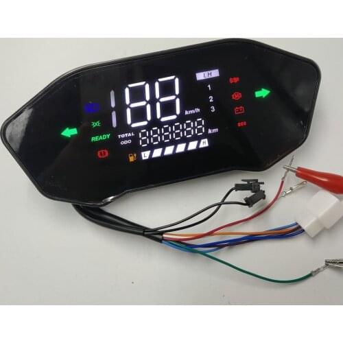 Large-Screen Instrument /LCD DISPLAY 72V-120V FOR ELECTRIC SCOOTER Little Monkey M3 Small Turtle KING WITH INSTALL MOUNT/ SUPPOR