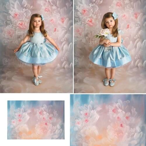 Flowers Abstract Texture Children Birthday Artistic Photos Backdrop Oil Painting Floral Newborn Portrait Photography Background