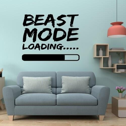 Diy beast mode Wall Sticker Home Decoration Accessories For Babys Rooms Mural Custom