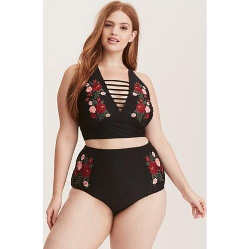 FMZXG Black Two-piece Swimwear