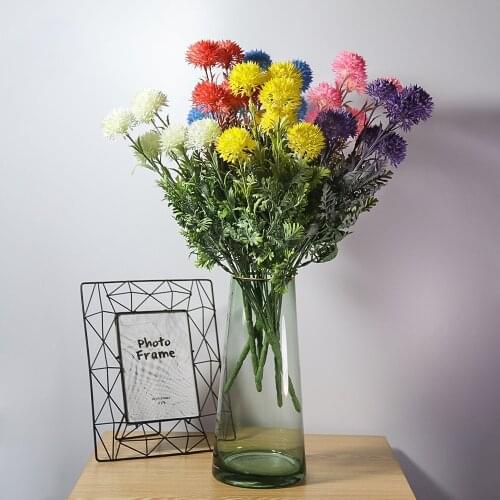 Home Simulation Vase Floral Decoration Simulation Plant Old Dandelion Indoor Dining Room Partition
