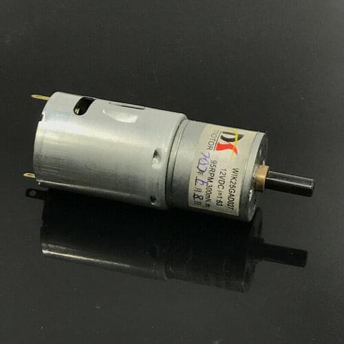 Mabuchi RS-385SH-16120 Carbon Brush Motor Micro 25mm Full Metal Gear Motor DC 6V-12V 95RPM Slow Speed Large Torque D-shaft