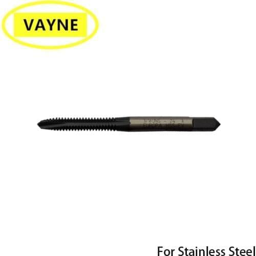 VAYNE HSSE Metric machine Spiral Pointed Taps For Stainless Steels M1.4M1.6M2M2.5M3M4M5 Fine Thread screw tapM3/M3.5*0.35 M4*05