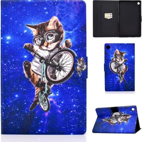 Cute Animals printed Case For Lenovo Tab M10 FHD Plus TB-X606F TB-X606X 10.3 inch PU Leather Flip Stand Protective Shell