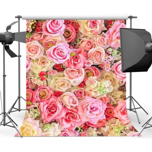 MOCSICKAMothers Day Backdrop for Photography Colorful Rose Photo Background Romantic for Family Photographers Studio MW-079
