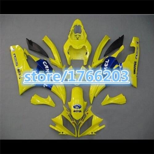 100% NEW TOP Yellow blue fairing kit for YZF-R6 06-07 YZF R6 06 07 YZF 600 R6 2006 2007 fairing parts BBF
