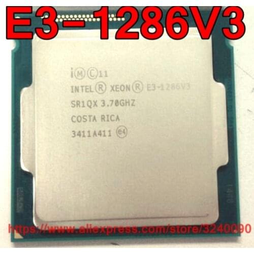 Original Intel CPU Xeon E3-1286V3 Processor 3.70GHz 8M 84W Quad-Core E3 1286V3 LGA1150 free shipping E3 1286 V3 E3-1286 V3