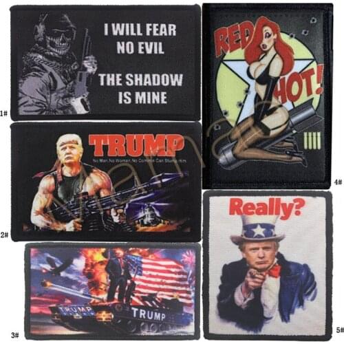 USA president TRUMP KEEPING AMERICA GREAT Digital printing Patches Military Tactical Shoulder Armband Fabric Stickers