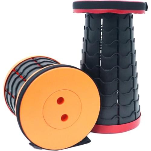 Folding Stools Camping Retractable Plastic Fishing Chair Portable Lightweight Collapsable for Adults Kids Max Load 400lbs