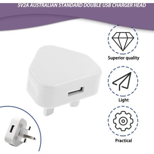 Universal UK Plug 3 Pin Wall Charger Adapter With 1 USB Ports Charging For Iphone 11 Samsung Huawei Charging Charger