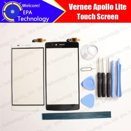 Vernee Apollo Lite Digitizer Touch Screen 100% Guarantee Original Glass Panel Touch Screen Digitizer For Apollo Lite + gifts