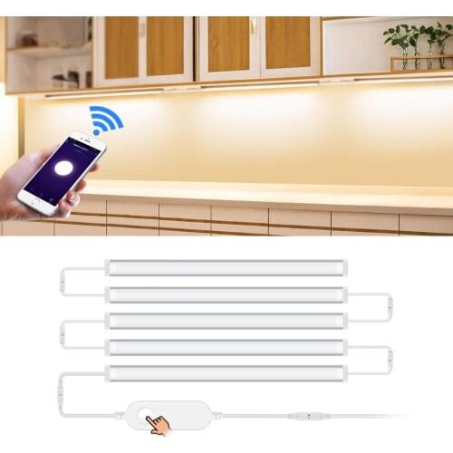 Wifi Kitchen Lights Tuya Smart Life APP Control LED Bar Lamp 30 /40 /50cm 110V 220V To DC 12V keuken Under Cabinet Light